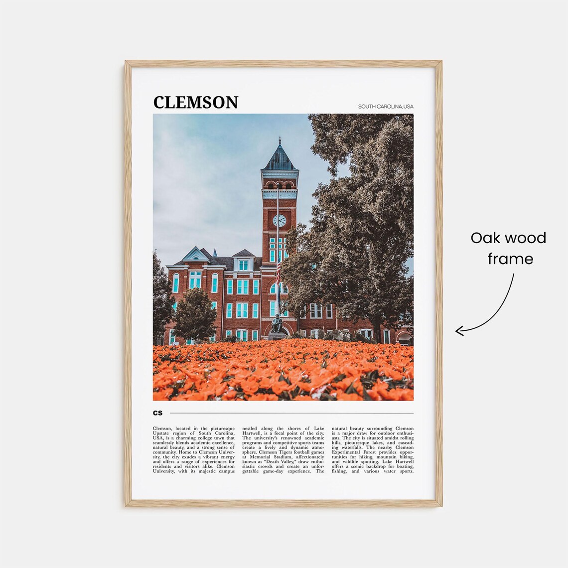 Clemson Travel Poster, South Carolina Art Print - Image 3