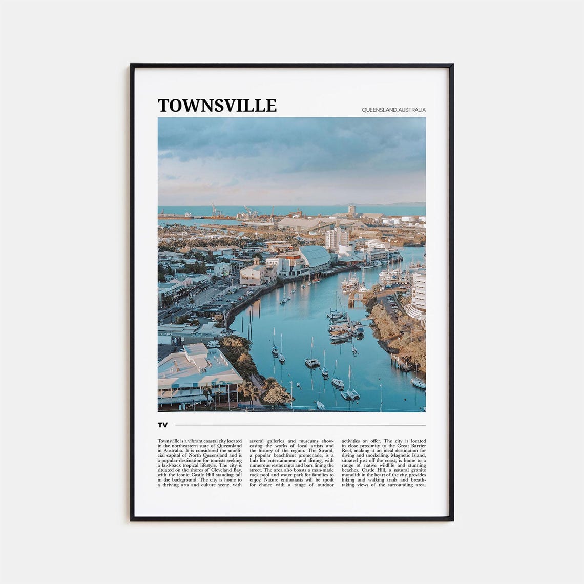 Townsville Travel Poster Townsville Wall Art Townsville Poster Print Townsville Photo Townsville Decor Queensland Australia
