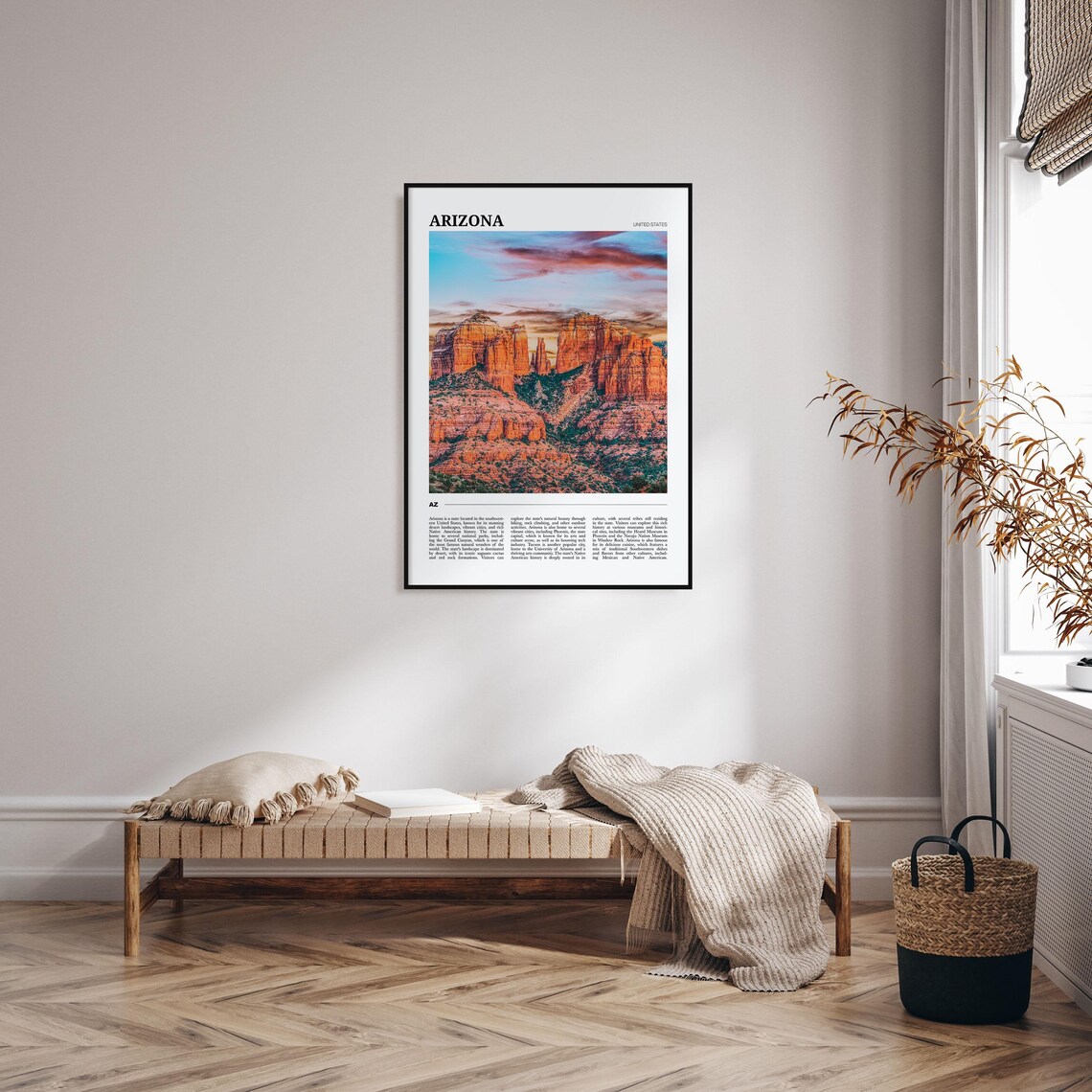Arizona Travel Poster No 2, Arizona Road Trip Poster - Image 4
