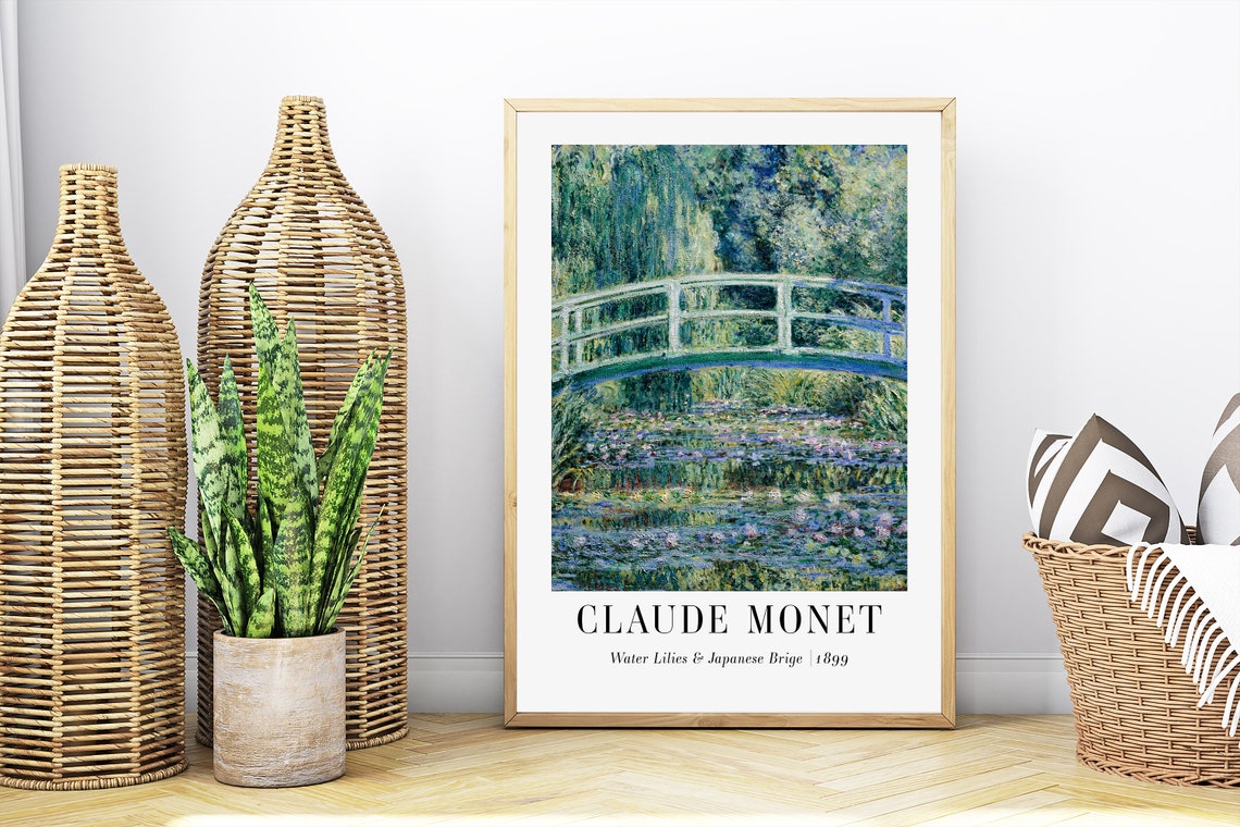 Claude Monet Japanese Bridge Water Lilies 1899 Giverny Pond Poster - Image 4