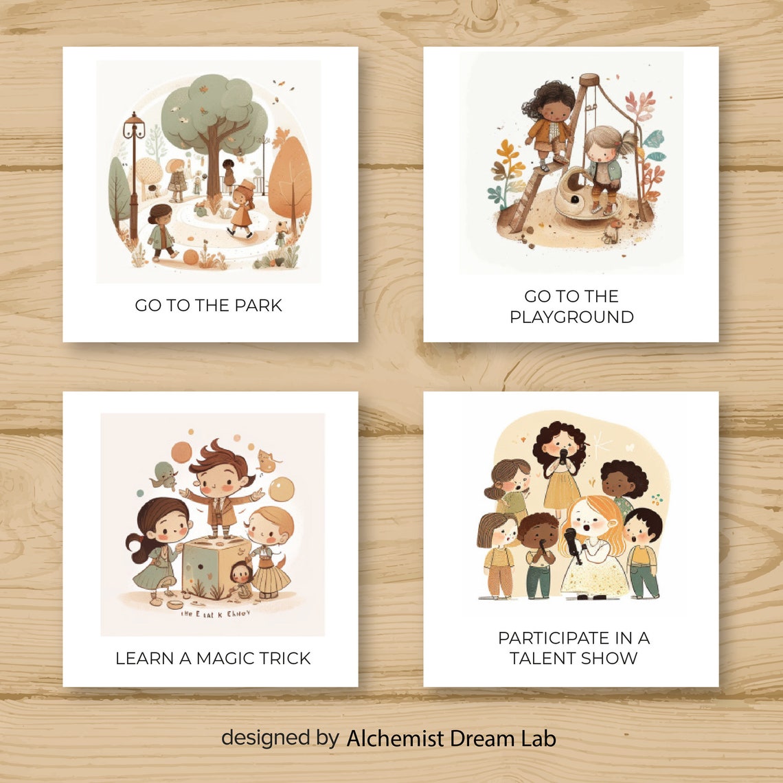 Kids Daily Routine Chart Poster Toddler Morning Task Cards Set Decor - Image 3
