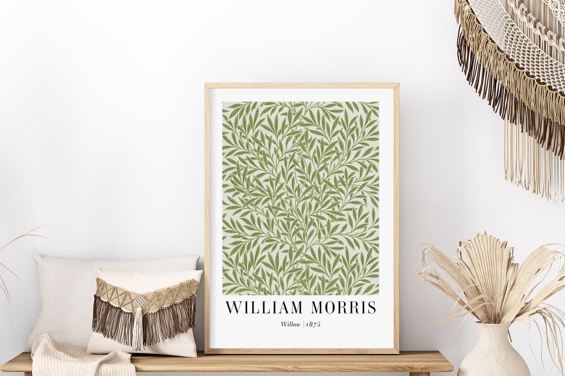 William Morris Willow 1875 Green Botanical Pattern Art Poster - Image 6