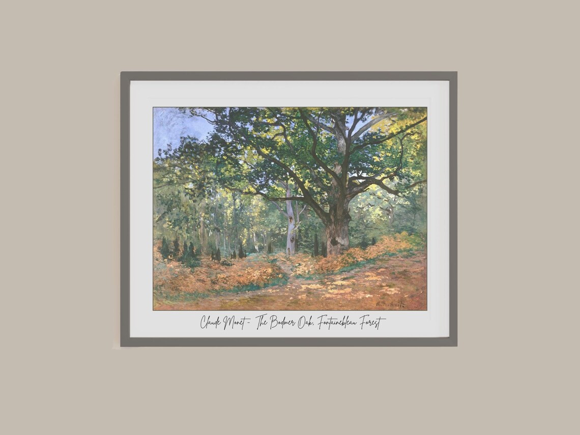 Claude Monet Bodmer Oak, Fontainebleau Forest Art Print