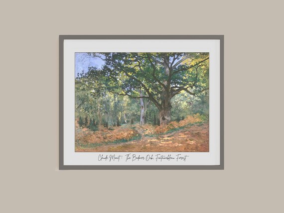 Claude Monet Bodmer Oak, Fontainebleau Forest Art Print