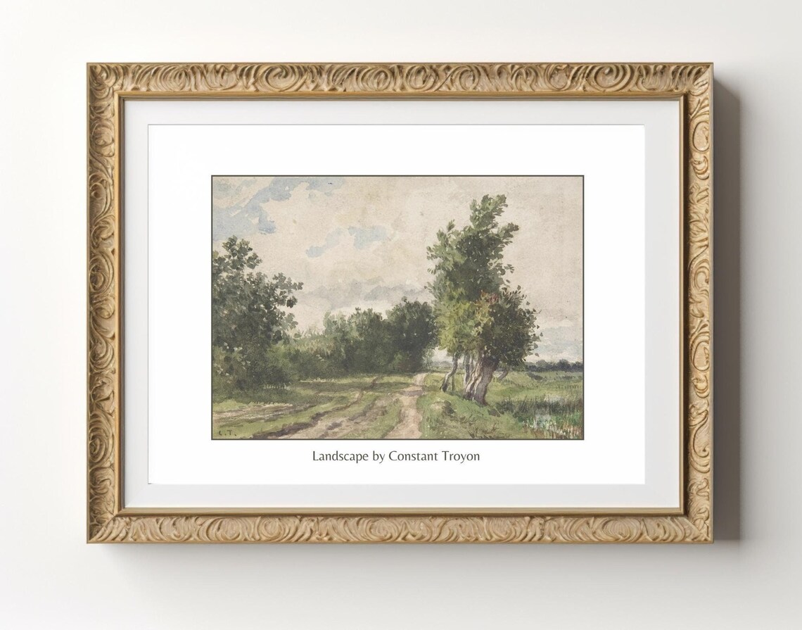 Farmers Field Watercolour, Farmhouse Kitchen Art Print