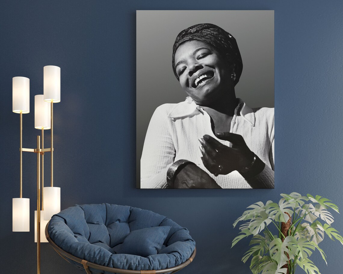 Maya Angelou Vintage Black-And-White Art Print - Image 2
