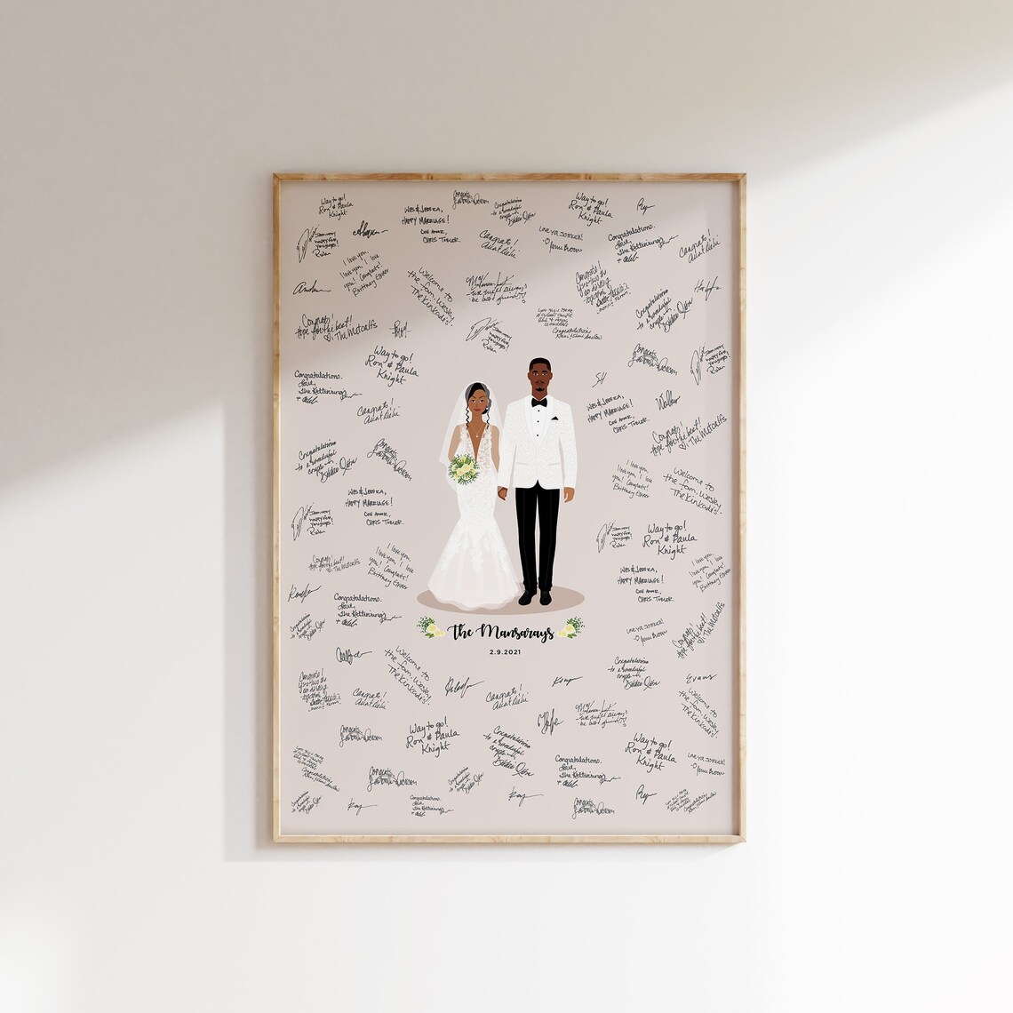 Wedding Guest Book Alternative, Portrait Poster - Image 5