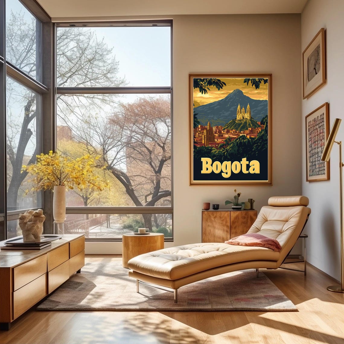 Bogot A Vintage Travel Poster Celebrating The Natural Beauty And Urban Charm Of Colombias Capital City - Image 3