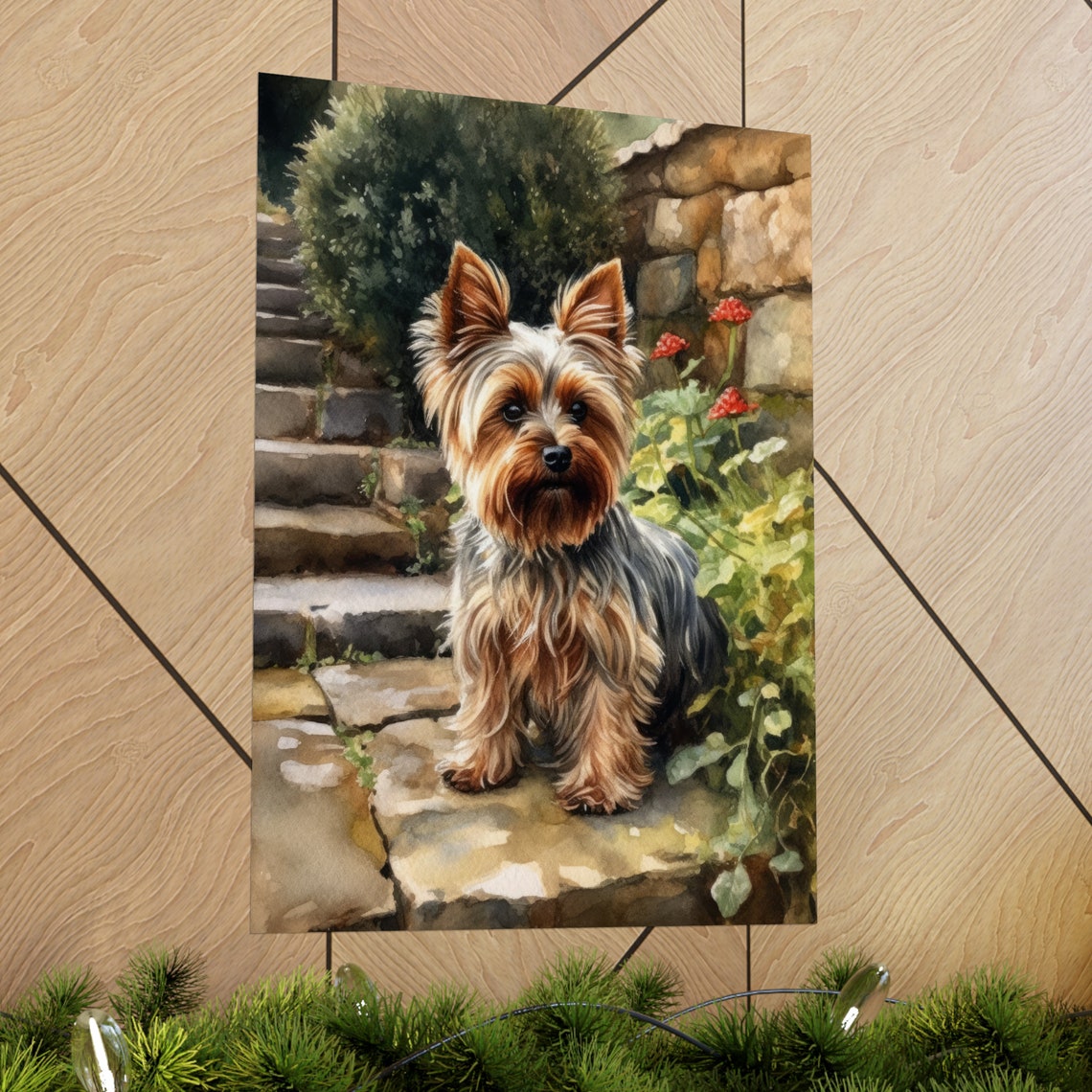 Yorkshire Terrier Dog Art Print Dog Wall Art Animal Art Print Animal Art Poster Dog Lover Gift Colorful Animal Wall Art Cool Dog Art - Image 2