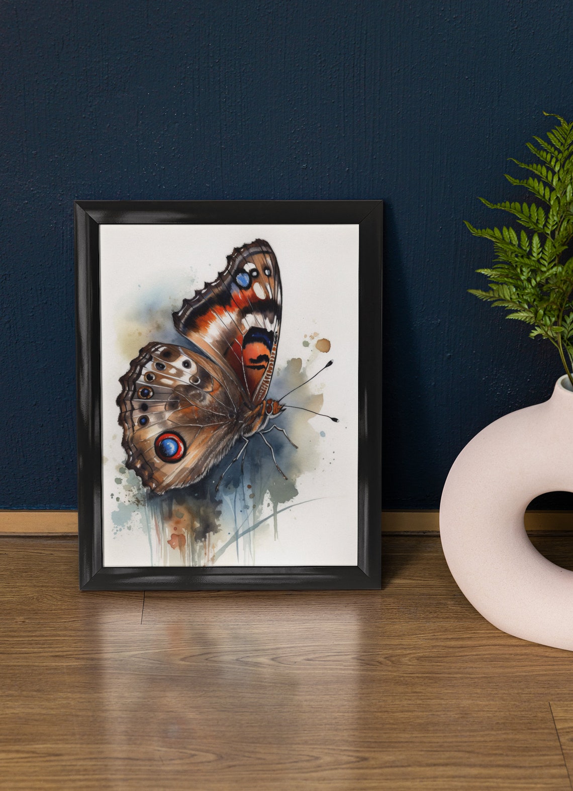 Common Buckeye Butterfly Art Print Butterfly Home Dcor Watercolor Butterfly Painting Insect Wall Art Nature Lover Butterflies Artwork
