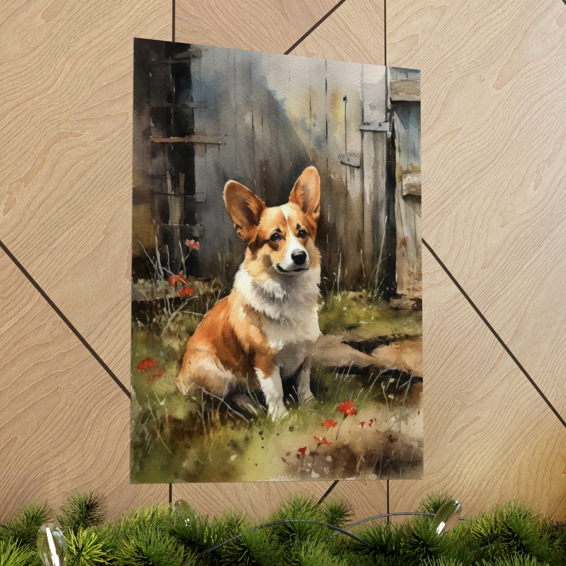 Pembroke Welsh Corgi Dog Art Print Dog Wall Art Animal Art Print Animal Art Poster Dog Lover Gift Colorful Animal Wall Art Cool Dog - Image 2