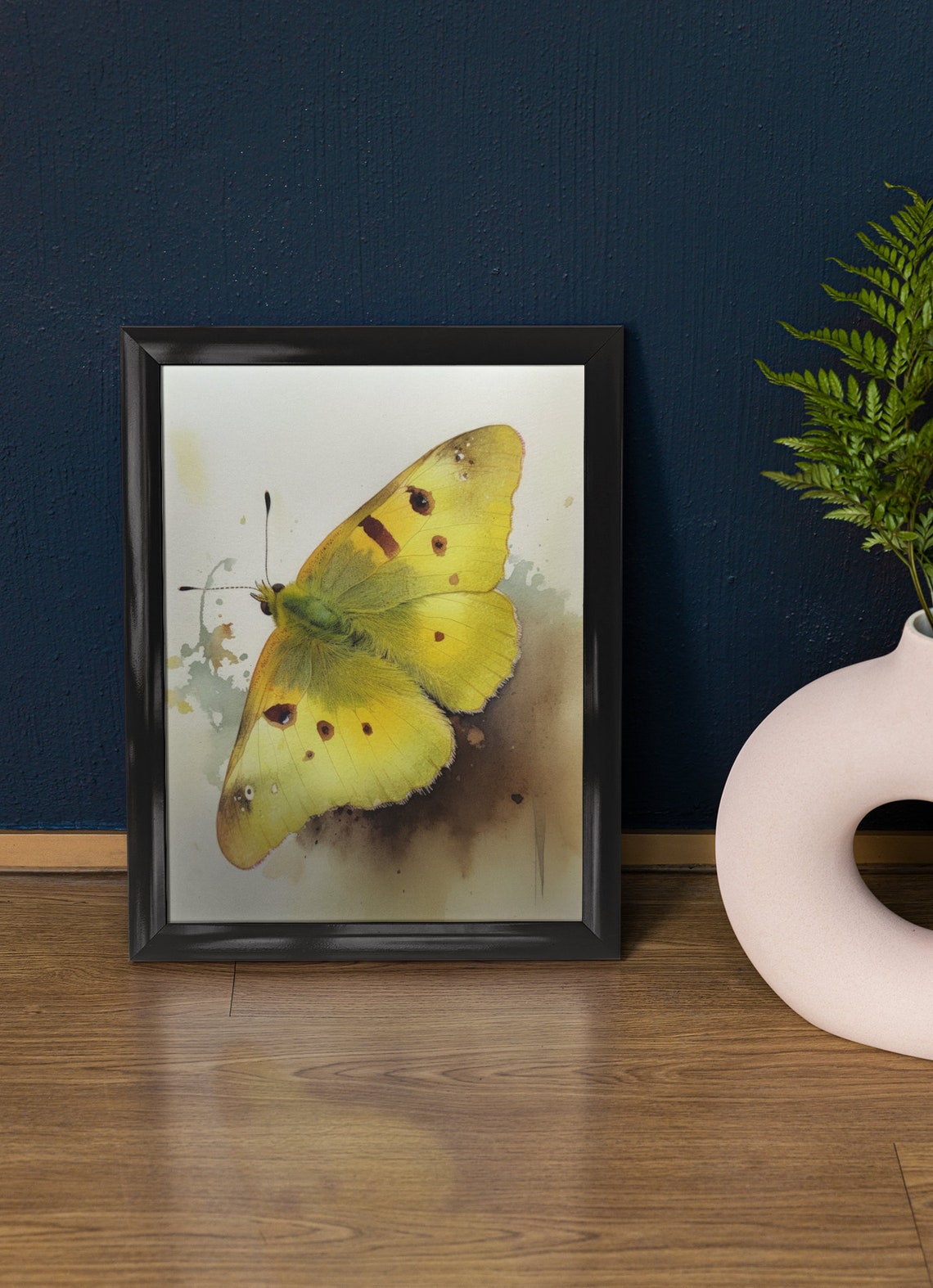 Clouded Sulphur Butterfly Art Print Butterfly Home Dcor Watercolor Butterfly Painting Insect Wall Art Nature Lover Butterflies Artwork