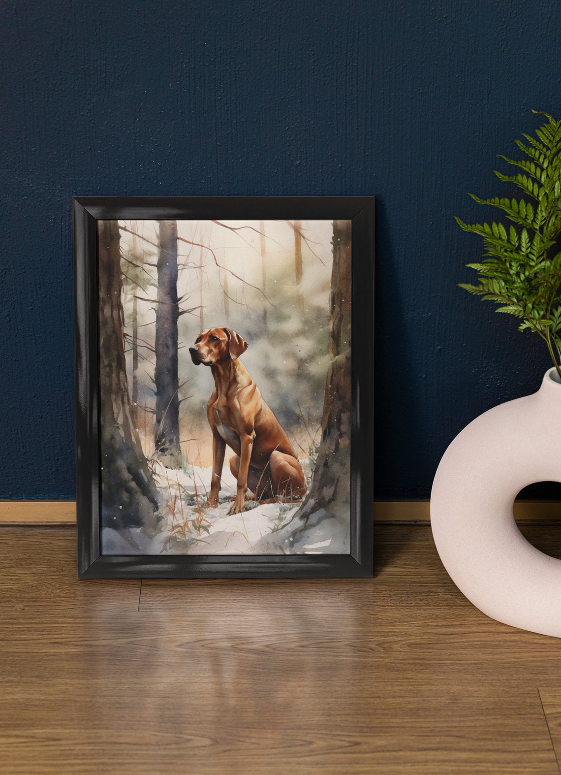 Redbone Coonhound Dog Art Print Dog Wall Art Animal Art Print Animal Art Poster Dog Lover Gift Colorful Animal Wall Art Cool Dog Art