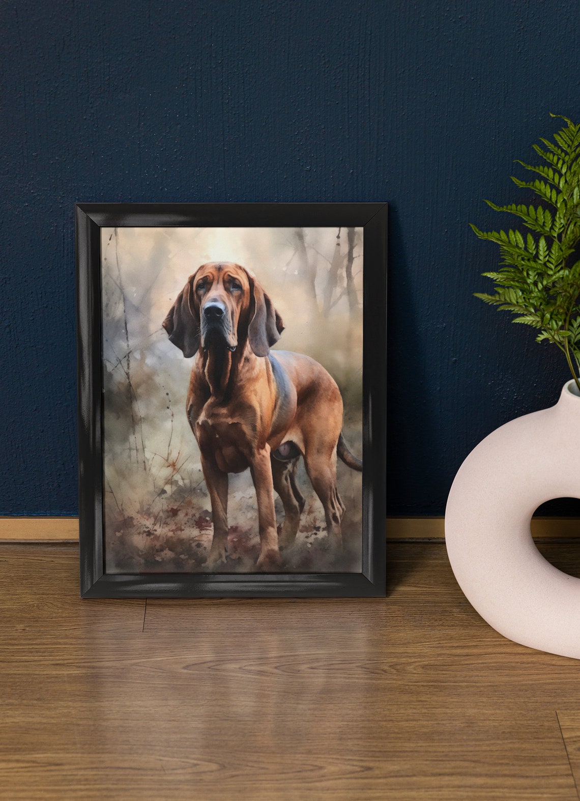 Bloodhound Dog Art Print Dog Wall Art Animal Art Print Animal Art Poster Dog Lover Gift Colorful Animal Wall Art Cool Dog Art