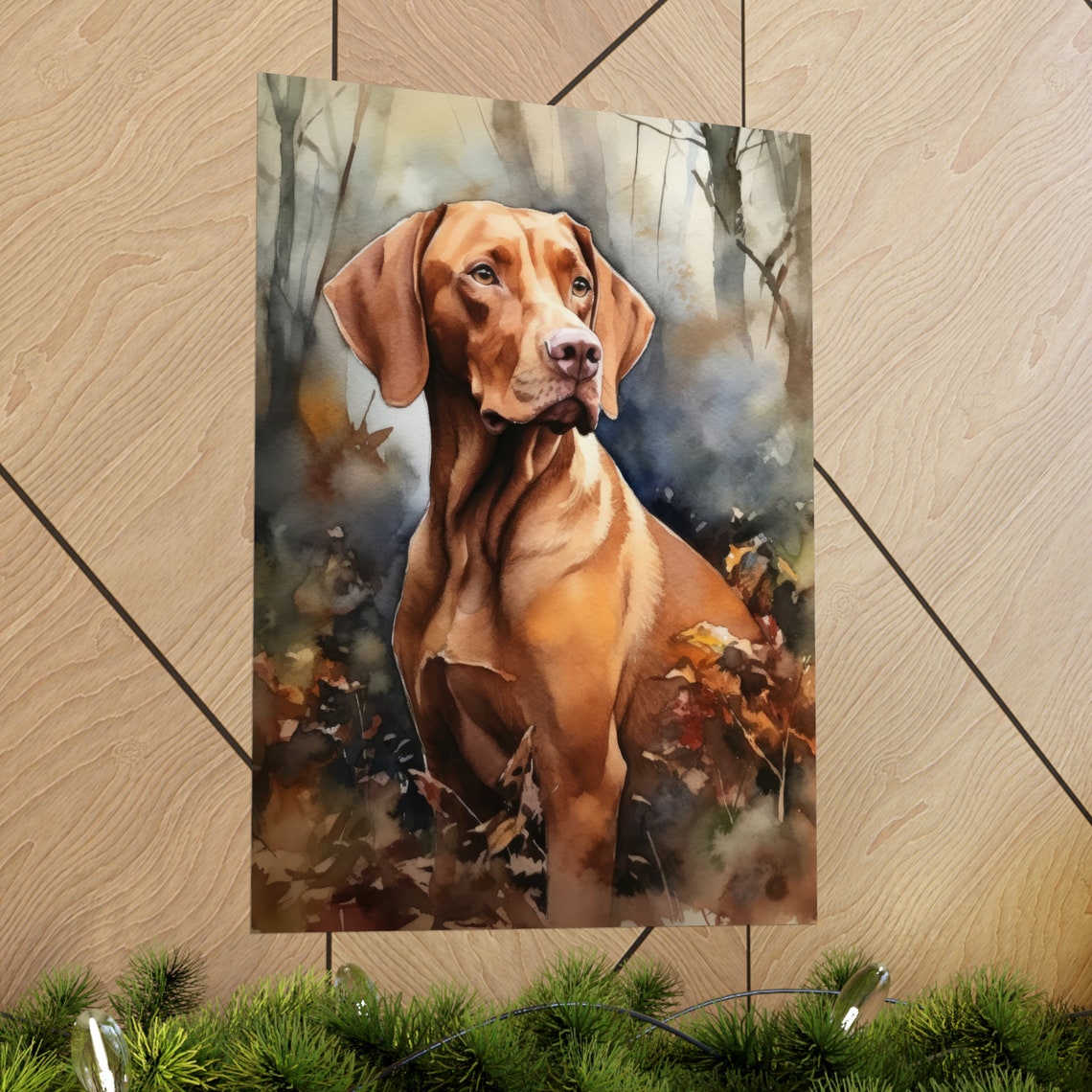 Vizsla Dog Art Print Dog Wall Art Animal Art Print Animal Art Poster Dog Lover Gift Colorful Animal Wall Art Cool Dog Art - Image 2