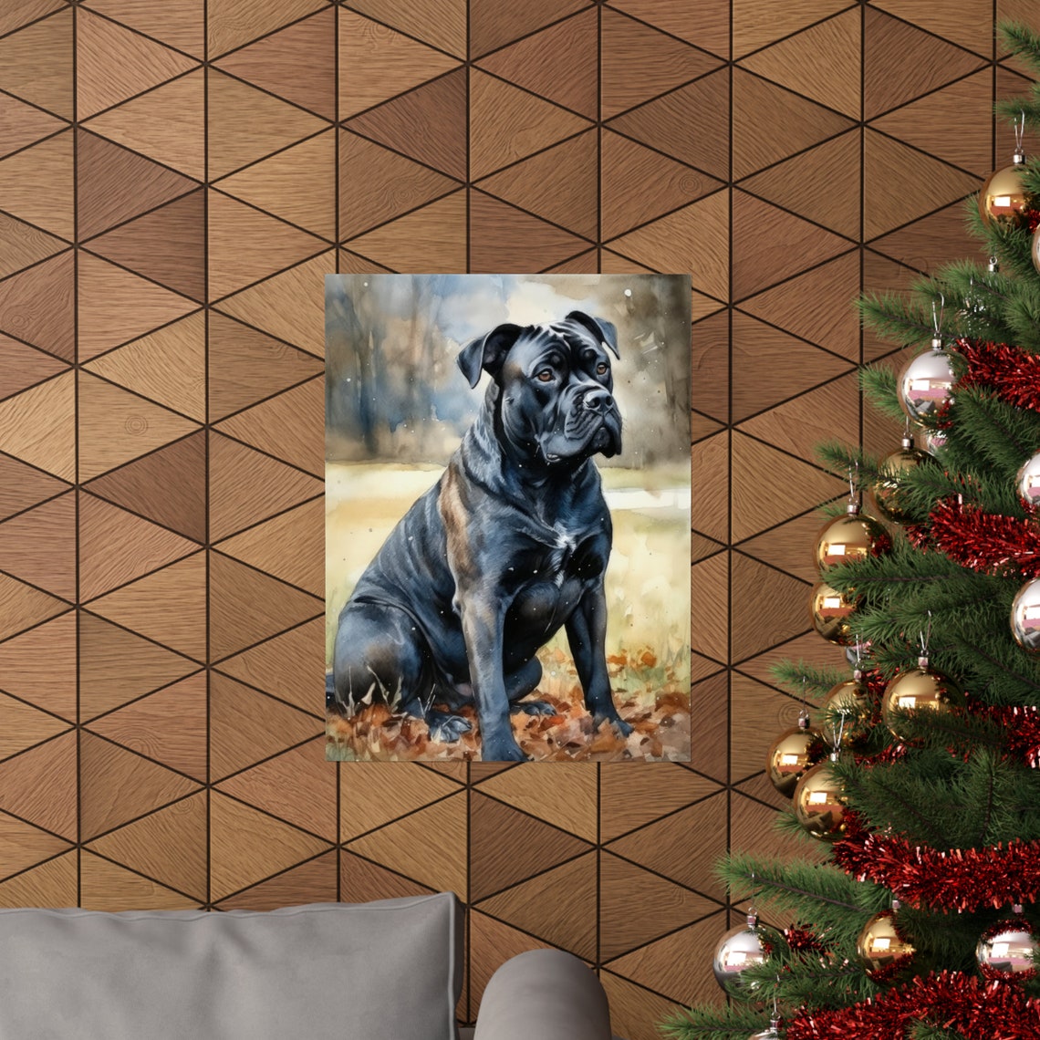 Cane Corso Dog Art Print Dog Wall Art Animal Art Print Animal Art Poster Dog Lover Gift Colorful Animal Wall Art Cool Dog Art - Image 3