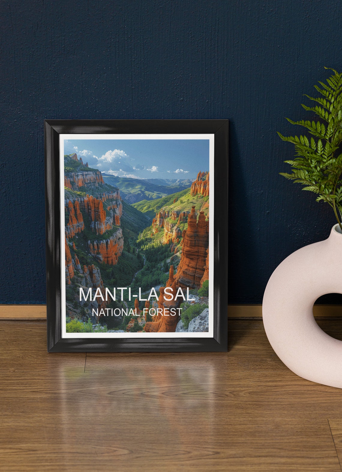Manti La Sal National Forest Red Rock Canyon Hoodoos Valley Poster