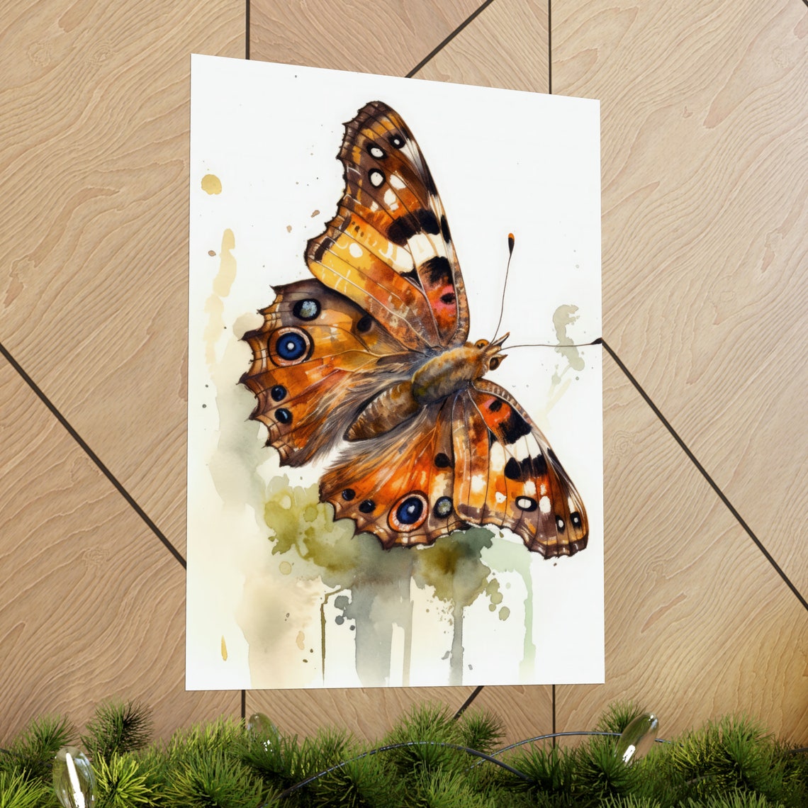 Satyr Butterfly Art Print Butterfly Home Dcor Watercolor Butterfly Painting Insect Wall Art Nature Lover Butterflies Artwork - Image 2