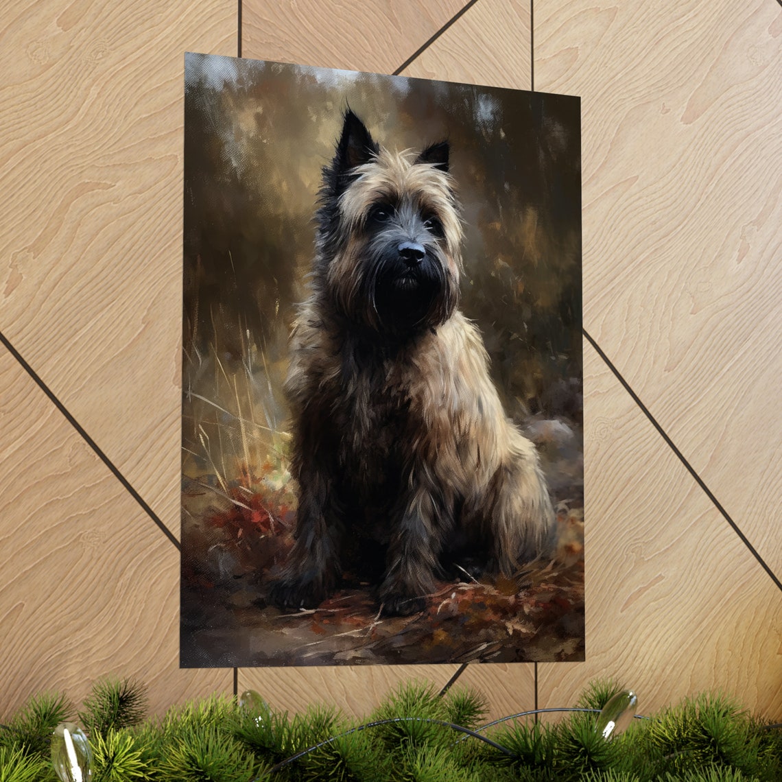 Briard Dog Art Print Dog Wall Art Animal Art Print Animal Art Poster Dog Lover Gift Colorful Animal Wall Art Cool Dog Art - Image 2