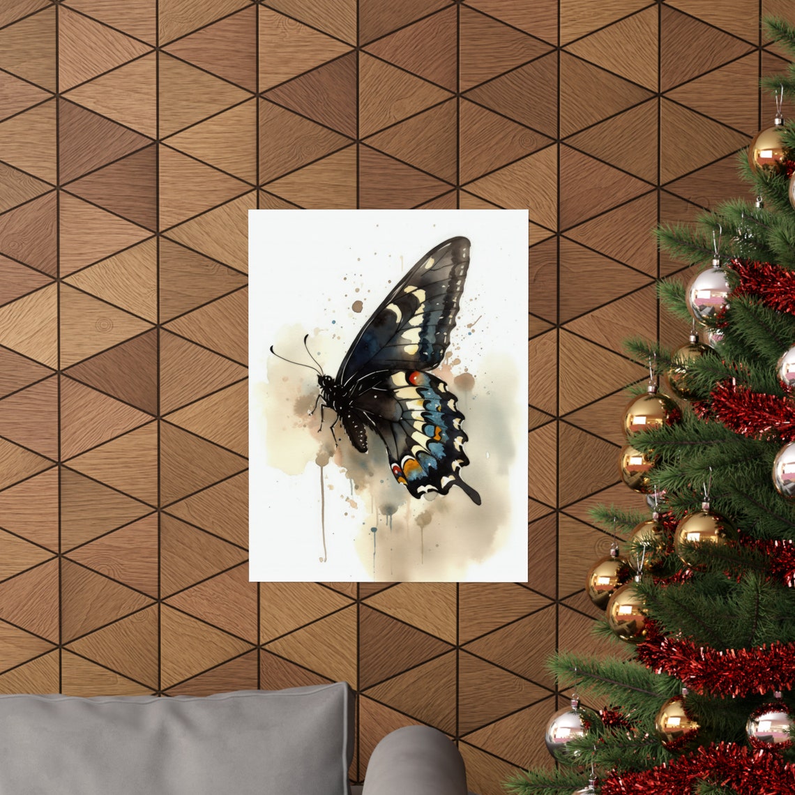 Swallowtail Butterfly Art Print Butterfly Home Dcor Watercolor Butterfly Painting Insect Wall Art Nature Lover Butterflies Artwork - Image 3