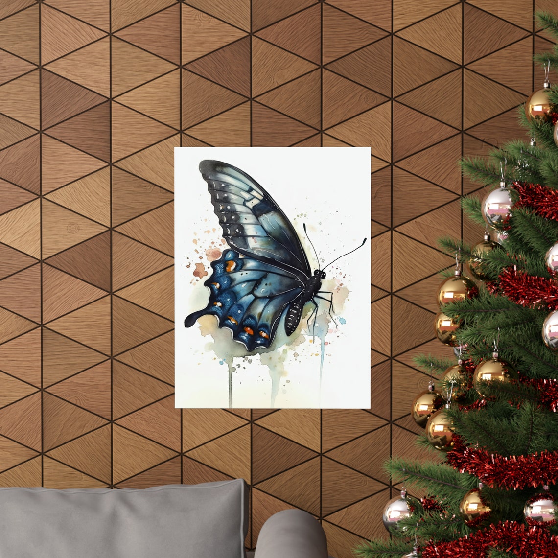 Swallowtail Butterfly Art Print Butterfly Home Dcor Watercolor Butterfly Painting Insect Wall Art Nature Lover Butterflies Artwork - Image 3
