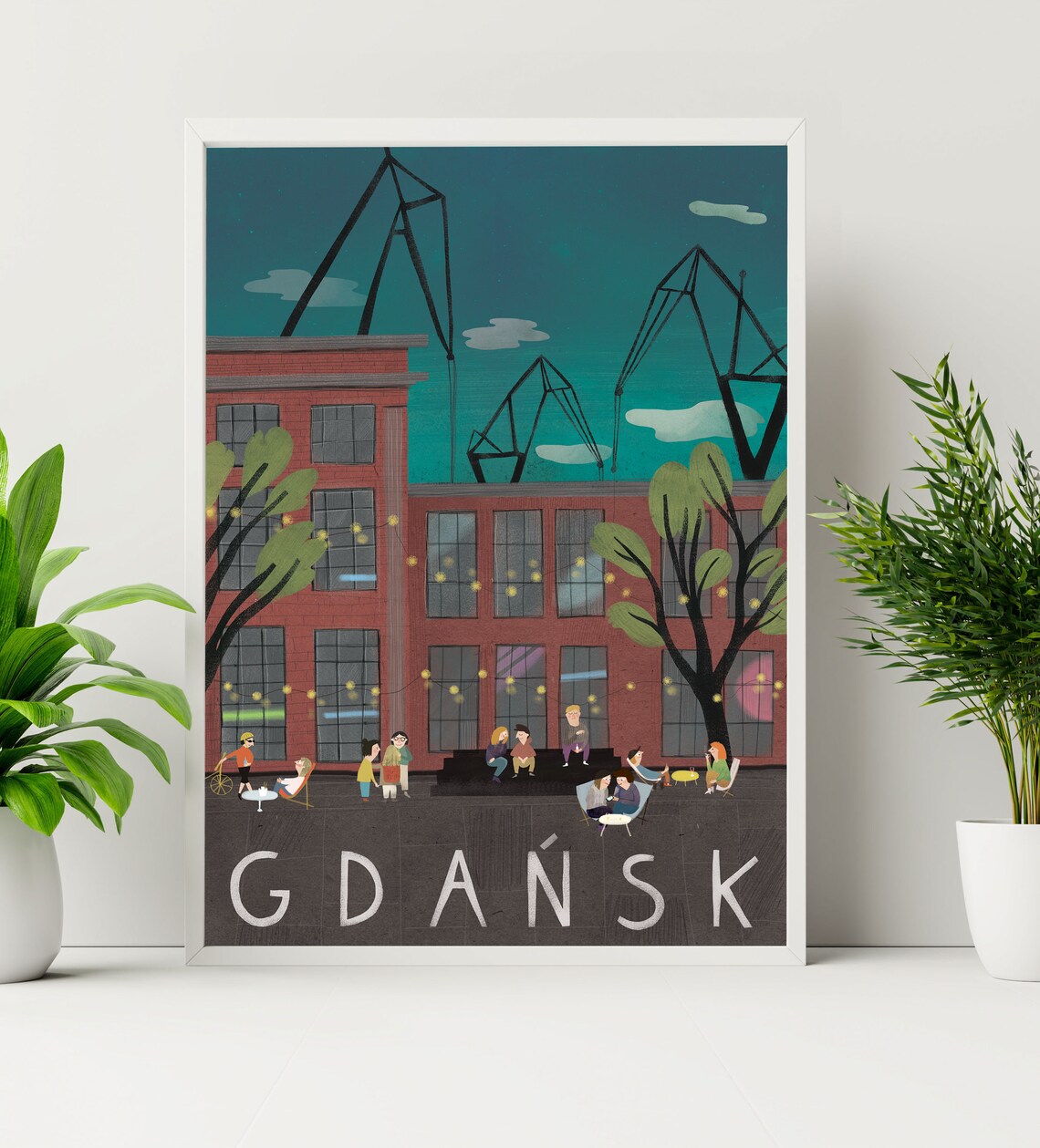 Gdask Poland Travel Poster, Holiday Travel Poster - Image 2