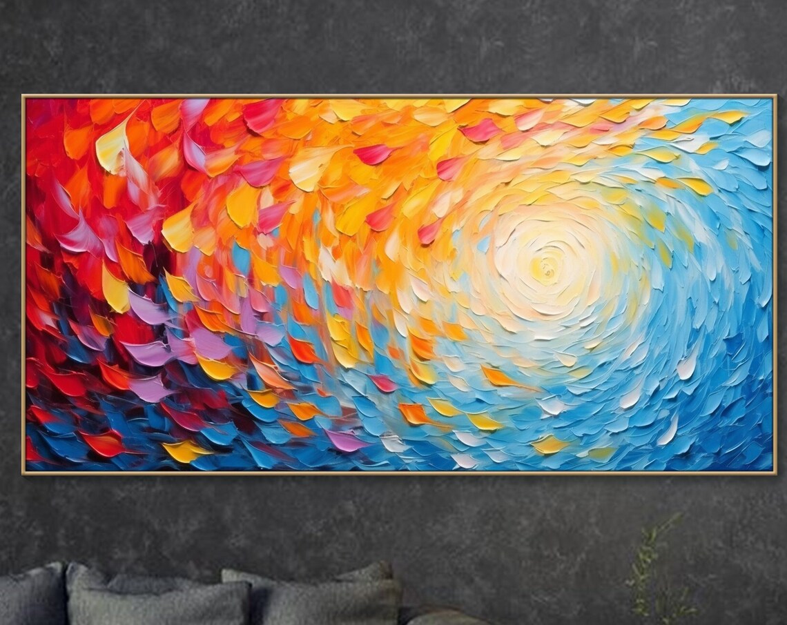 Blazing Sun Boho Art Print, Living Room Decor