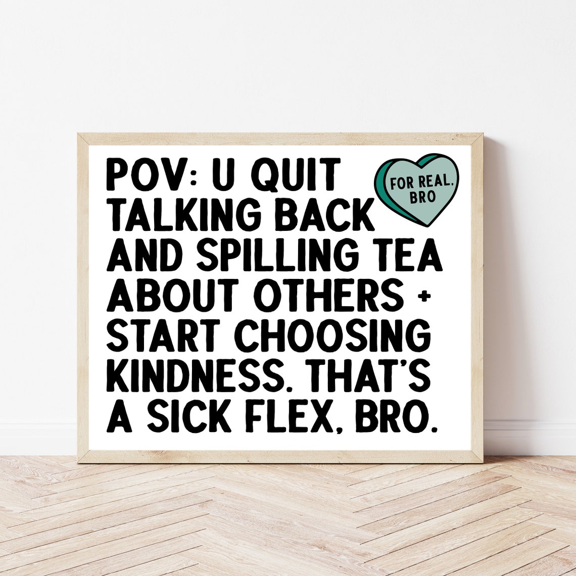 Choose Kindness Sick Flex Funny Classroom Rules Sign Gen Z Poster