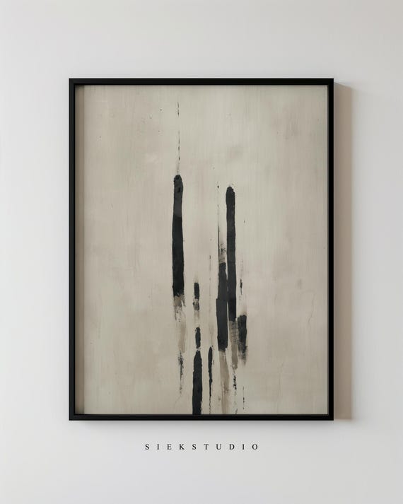 Modern Abstract Minimalist Lines, Art Print