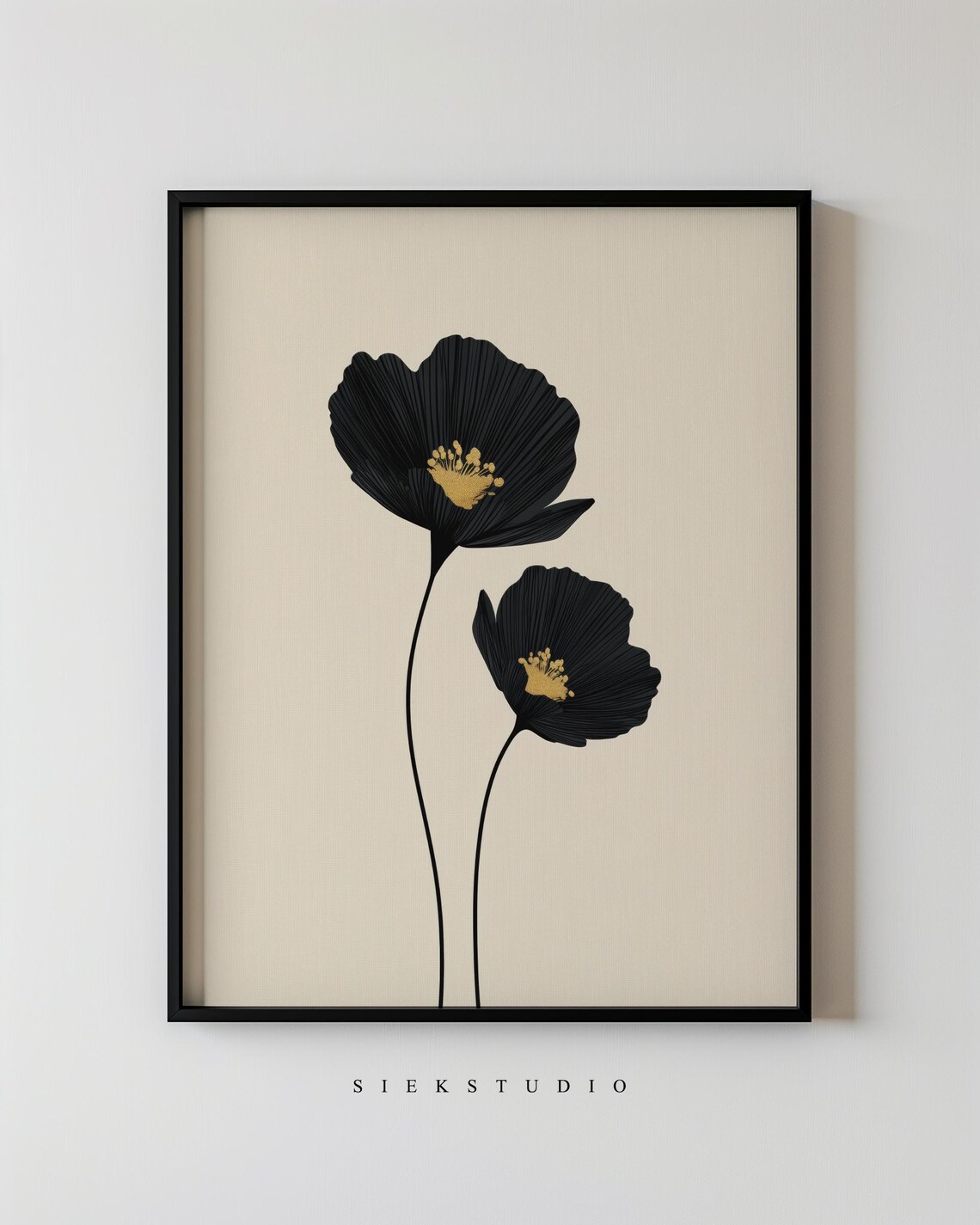 Abstract Minimalist Botanical Floral Art Print
