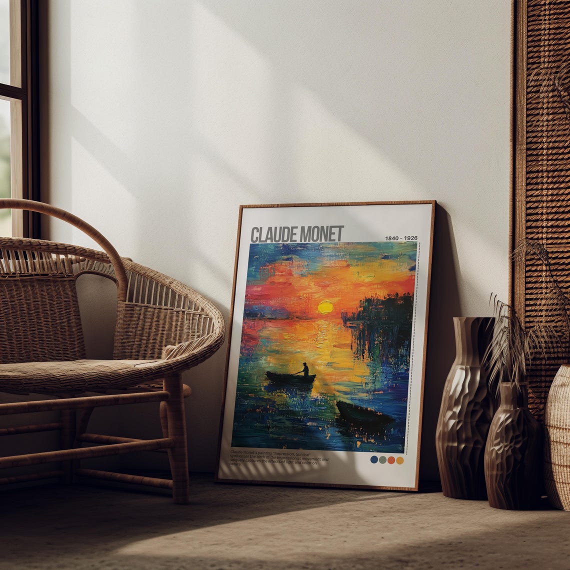 Claude Monet Impression Sunrise Sea Impressionist Art Poster - Image 6