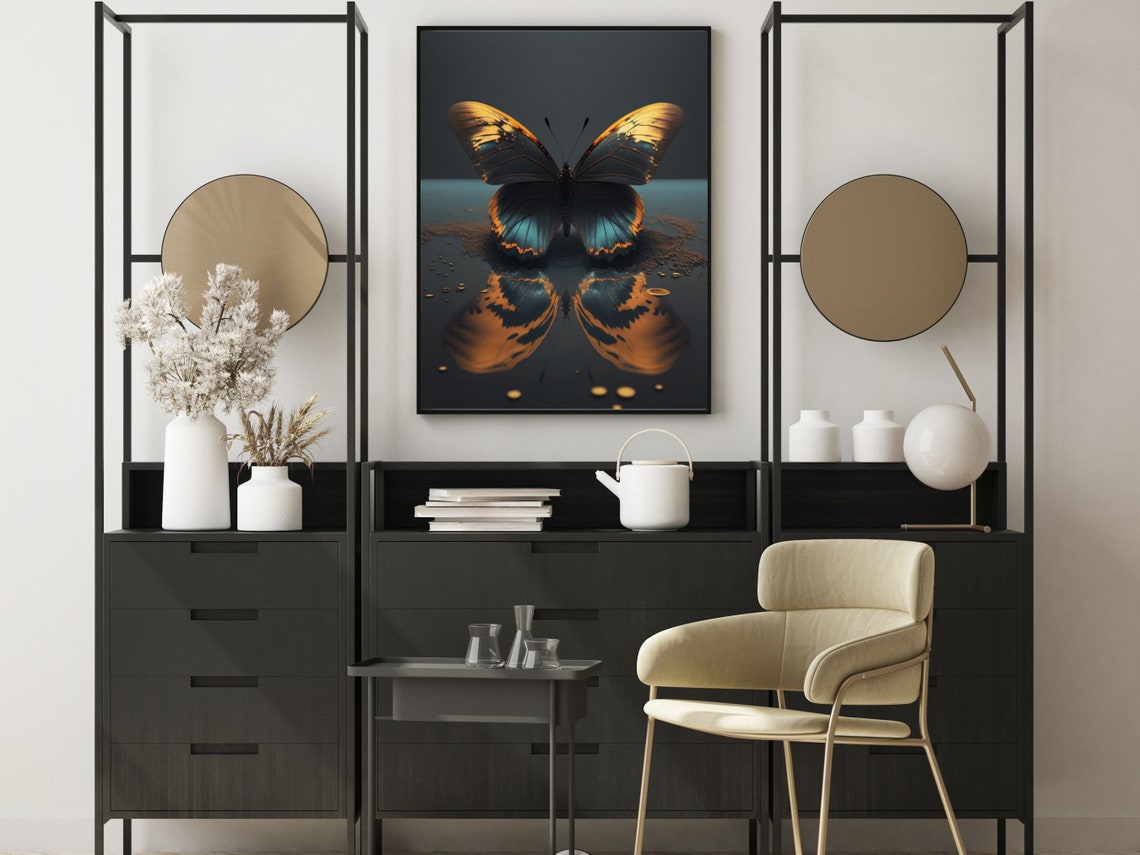Butterfly Wall Art Prints Of Butterfly Butterfly Unique Wall Art Butterfly Art Prints Dark Academia Decor - Image 5