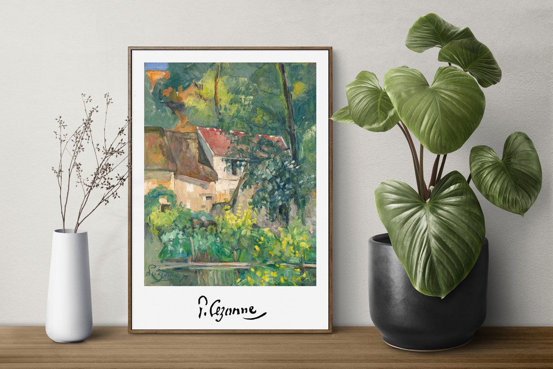 Paul Cezanne La Maison Du Pre Lacroix 1873 Impressionist Art Poster - Image 3