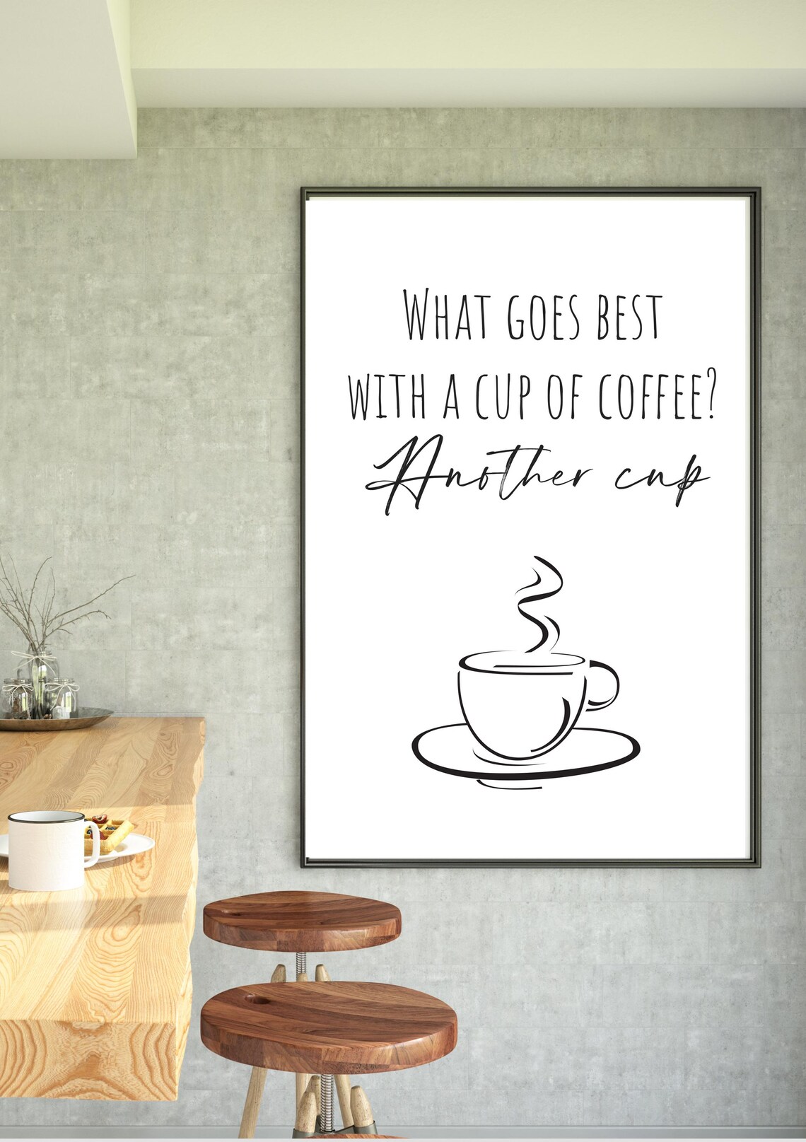 Coffee Wall Art Kitchen Decor Poster Minimalist Coffee Art Coffee Lover Gift Print Modern Home Decor - Image 4