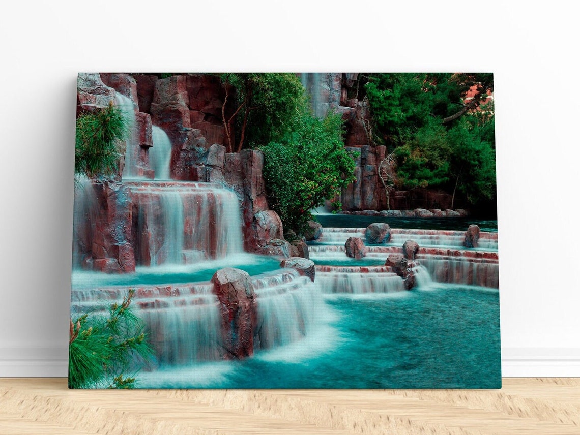 Waterfall Print Wall Art Print Waterfall Wall Art Waterfall Wall Art Waterfall Spa Print Spa Poster Spa - Image 3