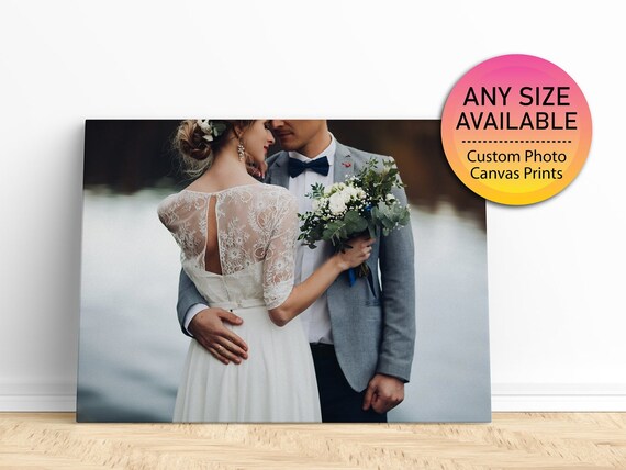 Custom Photo Canvas Turn Your Wedding Photos Into Stunning Home Decor Poster