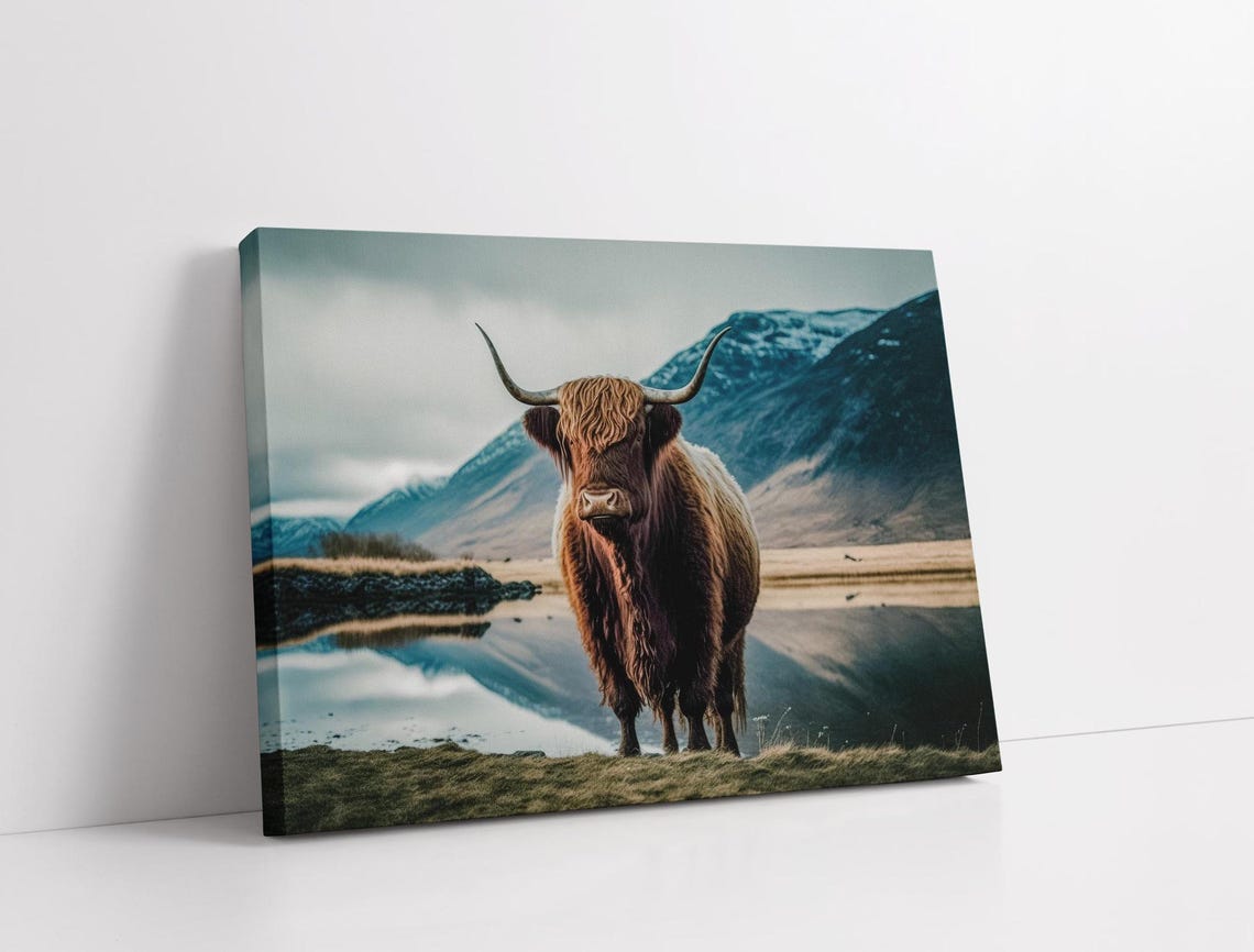 Highland Cow Print Popular Wall Art Print Farmhouse Wall Art Highland Cow Wall Art Farmhouse Art Print Highland Cow - Image 2
