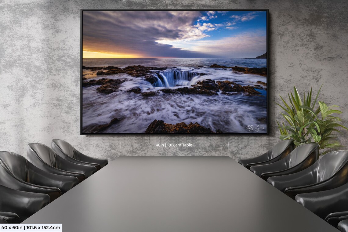Oregon Coast Thors Well Sunrise Sunset Art Print - Image 2