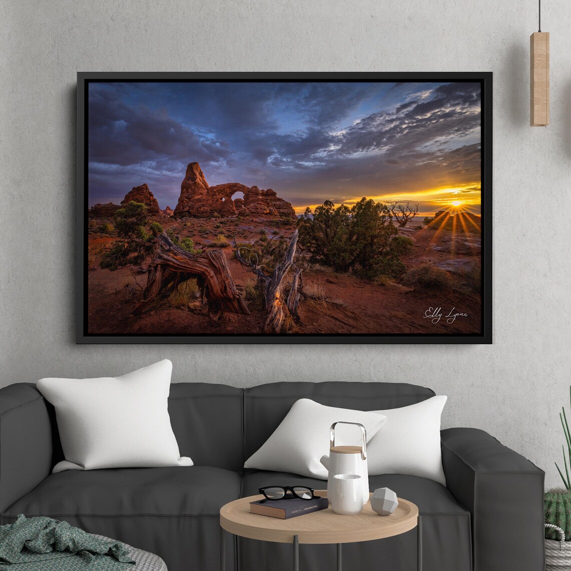 Arches National Park Turret Arch, Stormy Sunset