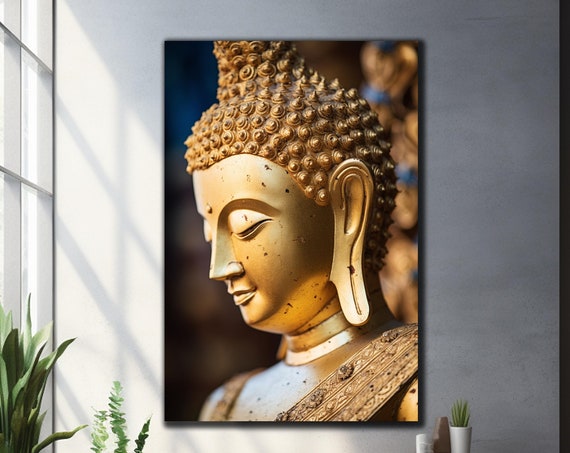 Lord Buddha Wall Art Tempered Glass Wall Art Buddhism Wall Decor Gifts For Her Large Wall Art Wall Hangings Home Decor Housewarming Gifts