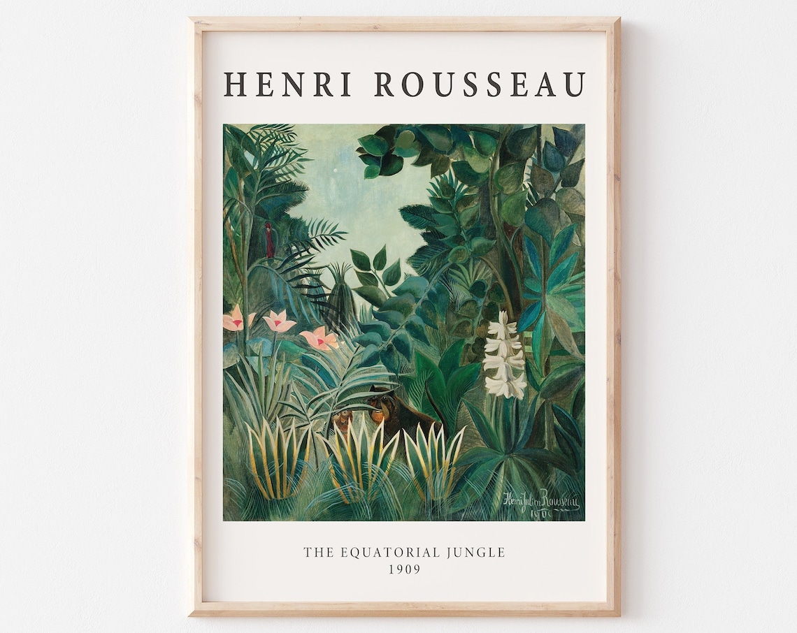 Henri Rousseau Equatorial Jungle Art Print
