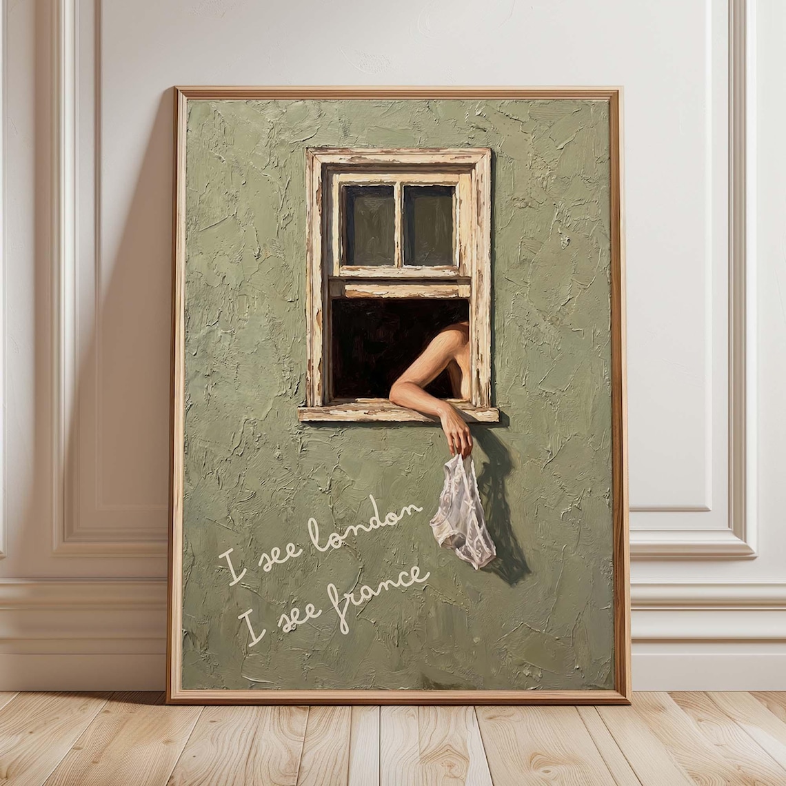 I See London France, Funny Bathroom Vintage Quote