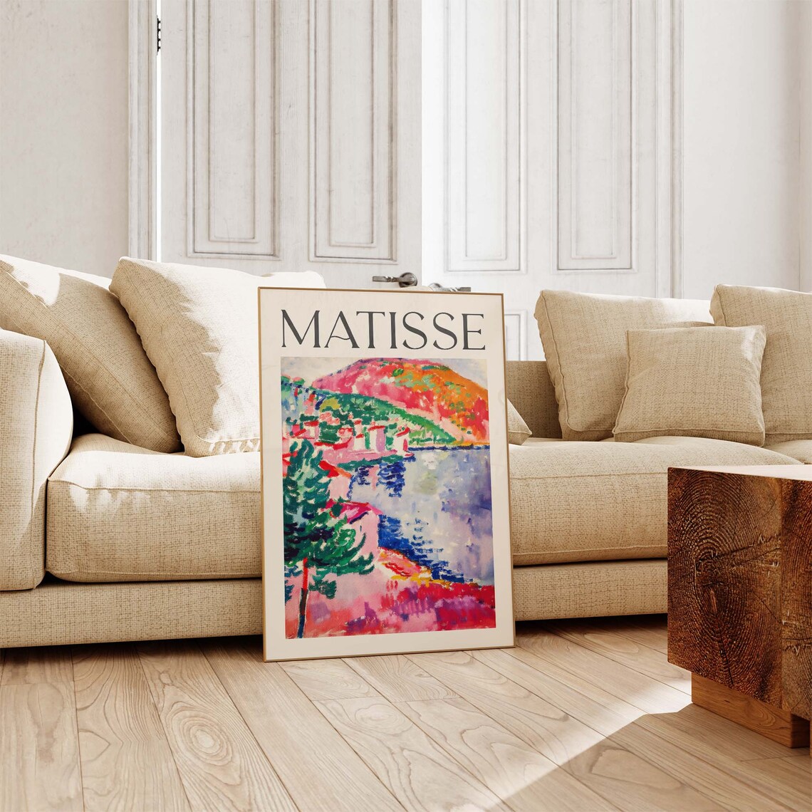 Matisse Style Coastal Village Bay Fauvist Landscape Art Poster - Image 4