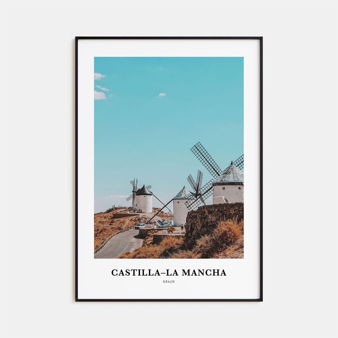 Castilla La Mancha Spain Windmills Photo Don Quixote Wall Poster