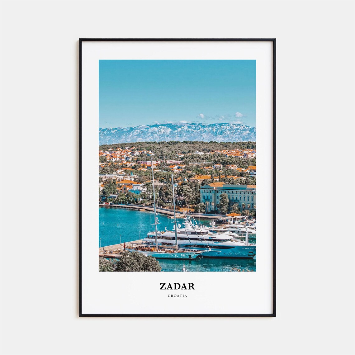 Zadar Travel Poster, Croatia Travel Wall Art