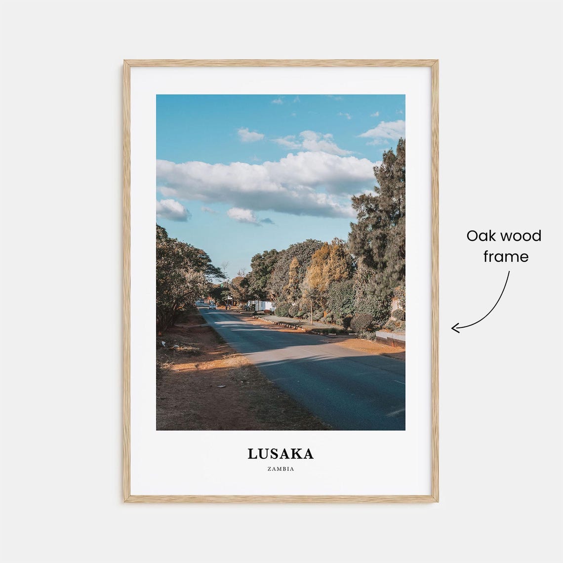 Lusaka Print Lusaka Photo Poster Lusaka Travel Wall Art Lusaka Map Print Lusaka Photography Print Lusaka Wall Dcor Zambia - Image 3