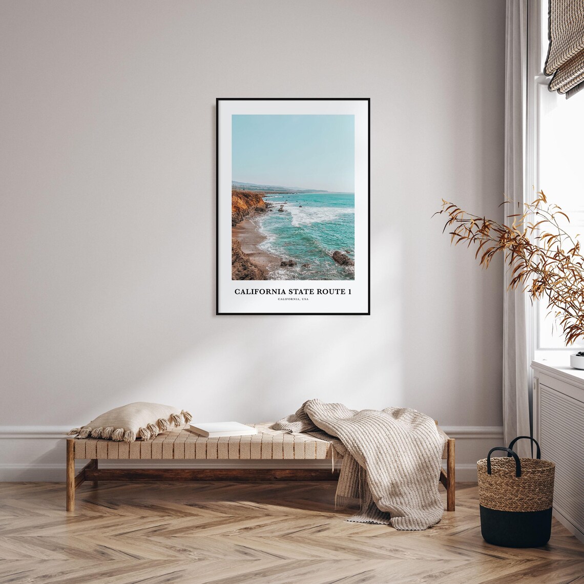 California State Route 1 Scenic Coast Beach Photo Travel Poster - Image 3
