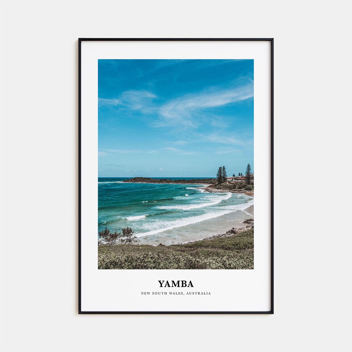 Yamba Travel Poster, New South Wales Australia