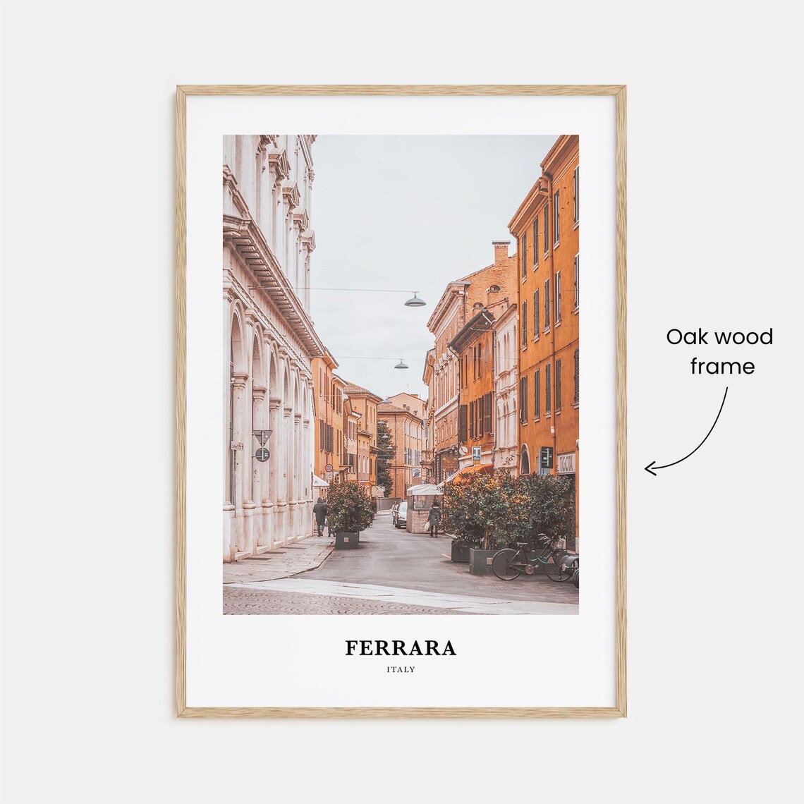 Ferrara Italy Historic Street With Palazzo Facade Photo Poster - Image 3