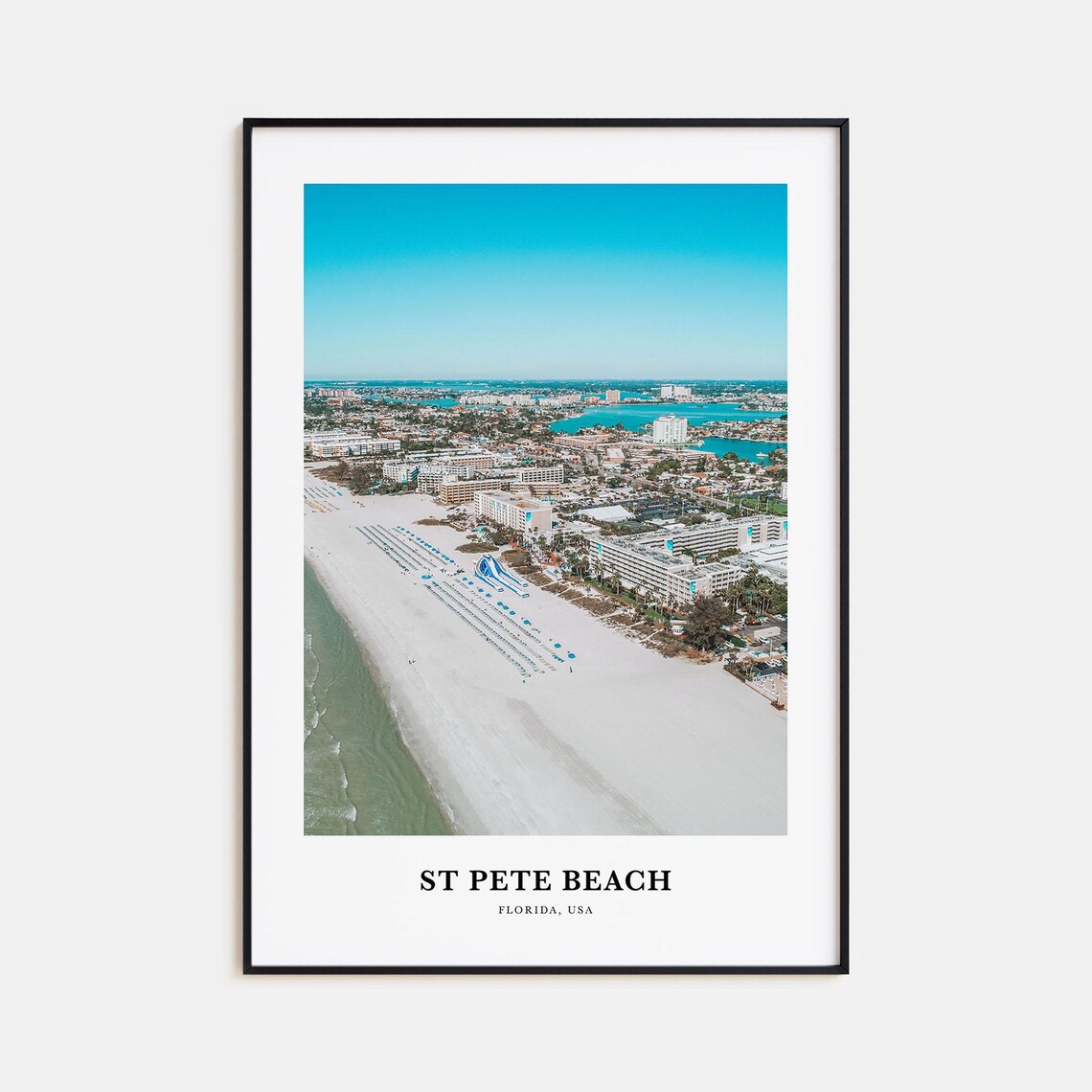 St Pete Beach Travel Poster, Florida USA